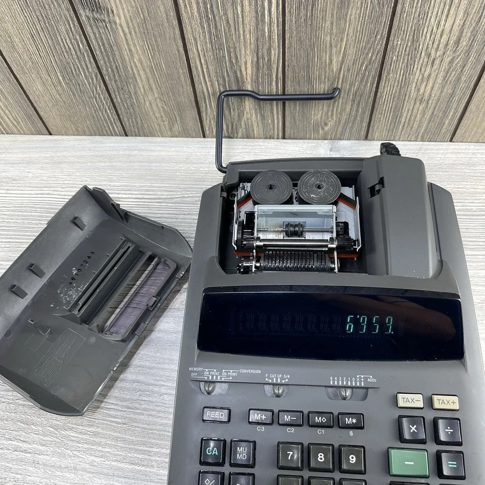 Casio DR-250HD Electronic 2 Color Printing Calculator Tax & Exchange